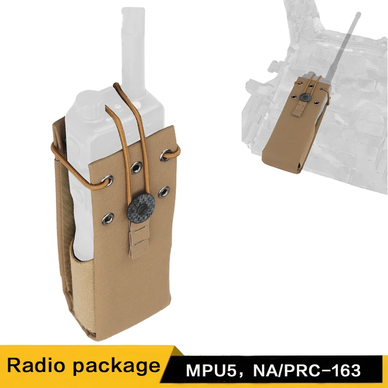 

Hunting radio bag, walkie-talkie storage bag, PTT bracket storage bag, MPU5 PRC163 152 148 bag