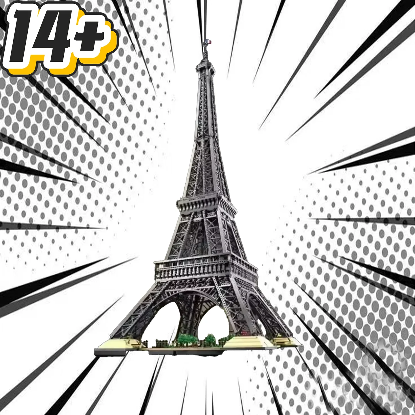 Blocs de construction la tour de Paris, 1.49M, modèle d'architecture PARIS, briques, 10001 pièces, cadeaux de noël pour enfants, en Stock, 10307