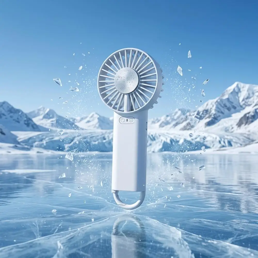 New Arrival Portable Handheld Mini Fan USB Charging Rechargeable 3-Speed Cooling Fan for Household & Outdoor Use view 3