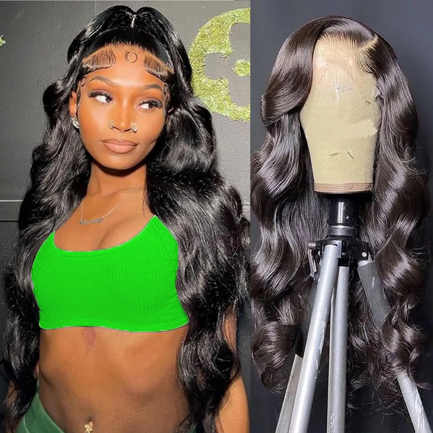 

40 44 Inch Body Wave 13x4 13x6 Hd Lace Frontal Wig Brazilian Human Hair Wigs 250 Density Lace Front Pre Plucked Human Hair Wigs