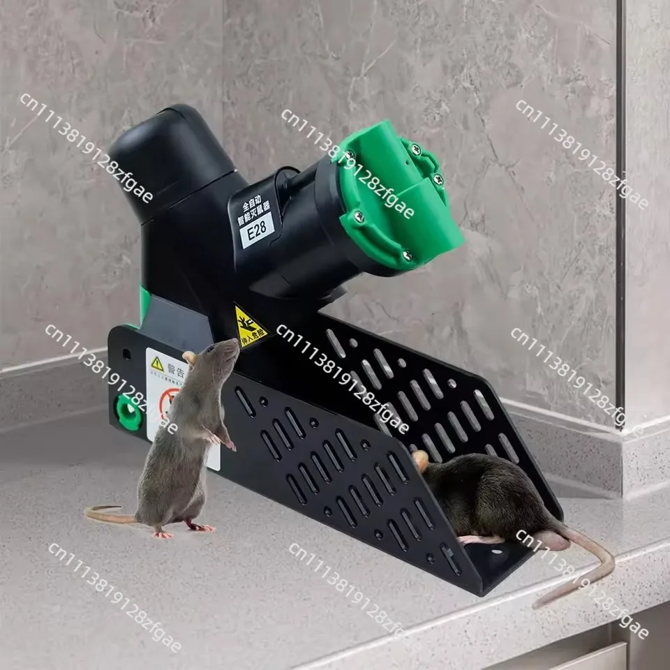 New Green E28 Fully Automatic Intelligent Rodent Control Device Home continuous automatic reset mouse trap
