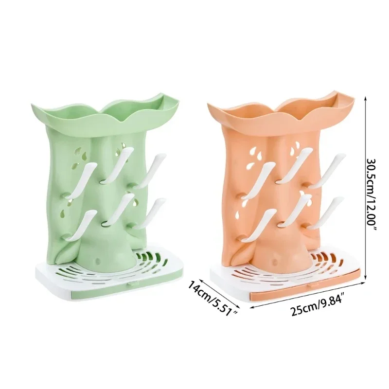 Baby Bottle Drying Rack with Modern Appearance Baby Bottle Air Dryer Vertical Bottle Drying Stand Baby Bottle Drying 066B