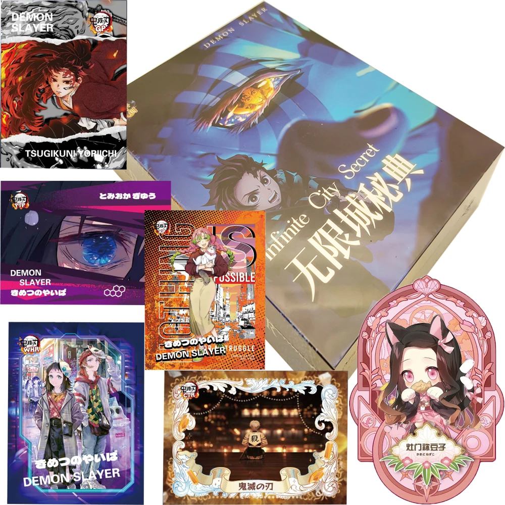 

Demon Slayer Collection Card Japanese Fantasy Adventure Anime Character Creative Unique Design Surprise Cards Kids Hobbies Gifts
