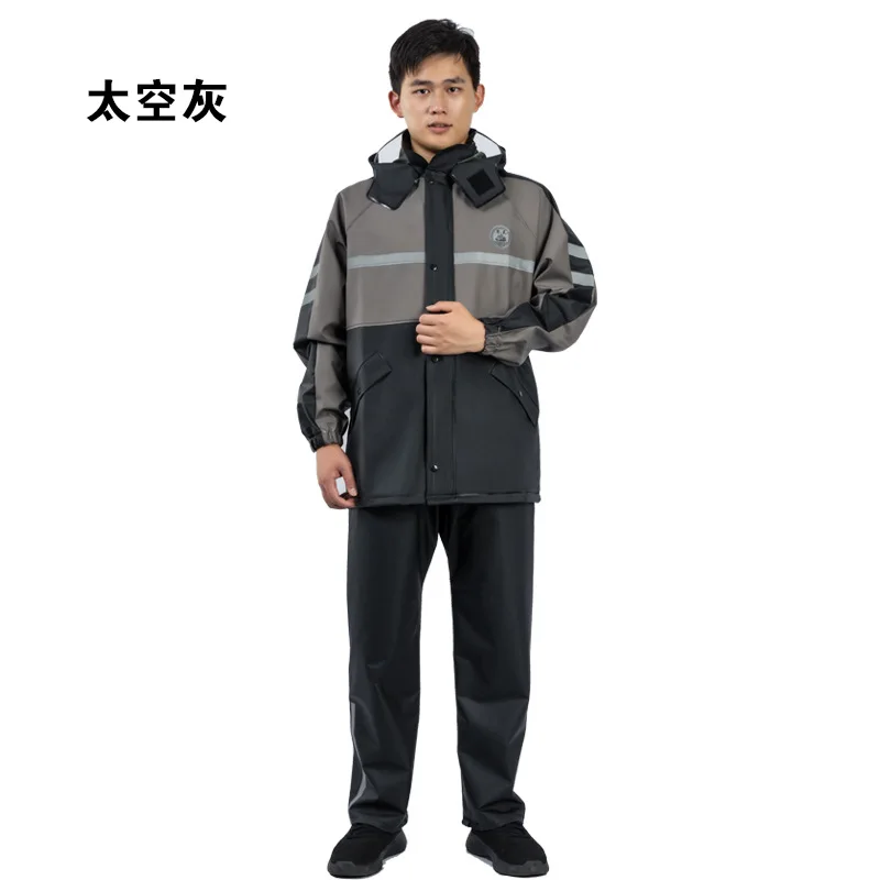 

Split Rain Suit Waterproof Raincoat Pants Set Reflective Outfit for Motorcycle Riding Travel Outdoor Adventure
