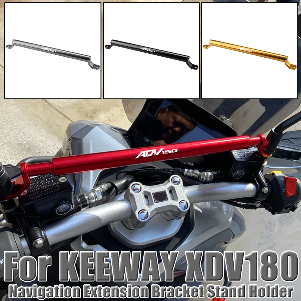 

Motorcycle Mobile Phone Crossbar Multi-function Navigation Extension Bracket Stand Holder For KEEWAY XDV180 XDV 180 EVO