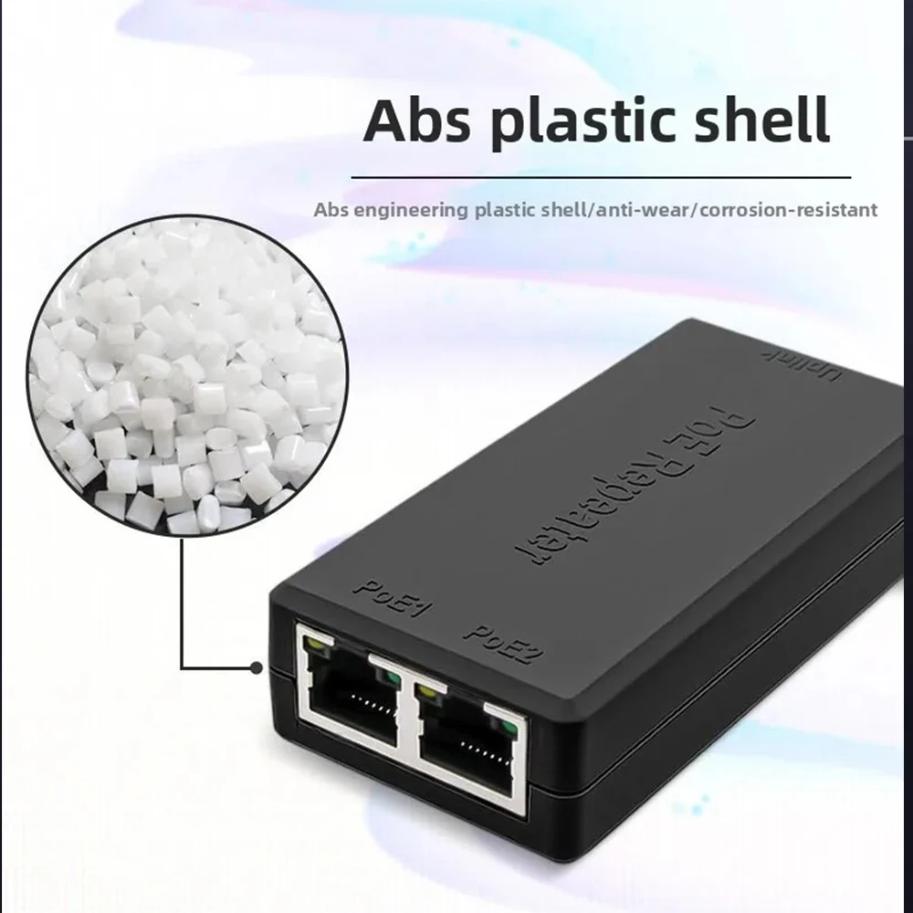 2 Port POE Repeater 100/1000Mbps 1 To 2 PoE Extender Support For IEEE802.3af/at Outdoor For POE Switch Camera Extend 100 meters