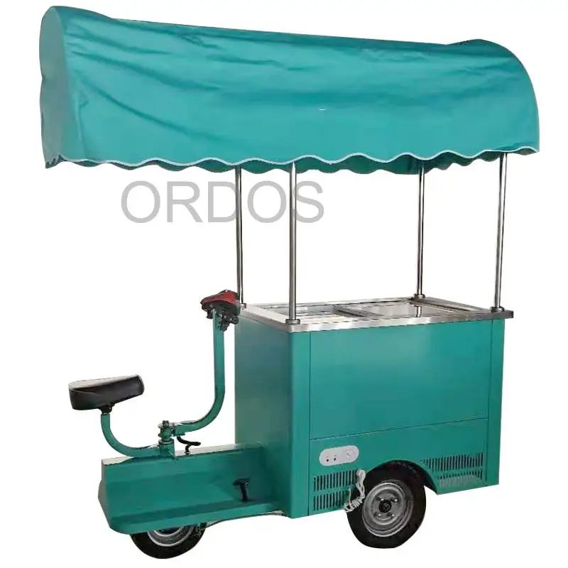 Electric Type Ice Cream Cart With Customized 1m Freezer 220v/110v/48V DC For Italian Ice Cream Customized Ice Cream Holder