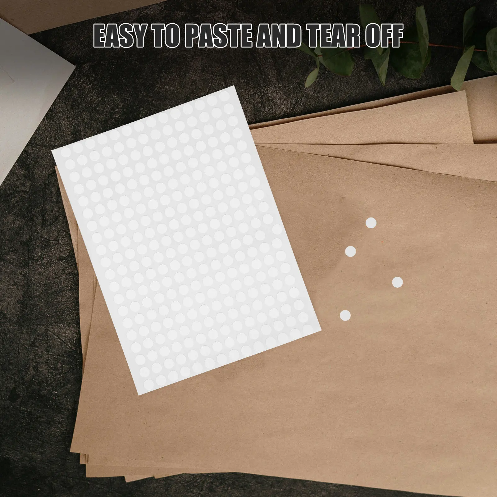 

10 Sheets Self-Adhesive Round Dot Stickers Blank Color Coding Labels for Jars Bottles Containers Home Office School Organization