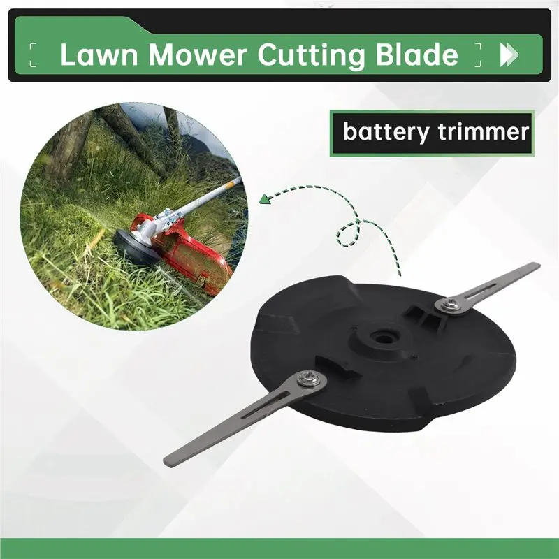 AT51-2X Metal Knife Set For Einhell,Gardol Battery Lawn Trimmer Blade & Gardol- Garden Knife-Including Cutting Disc