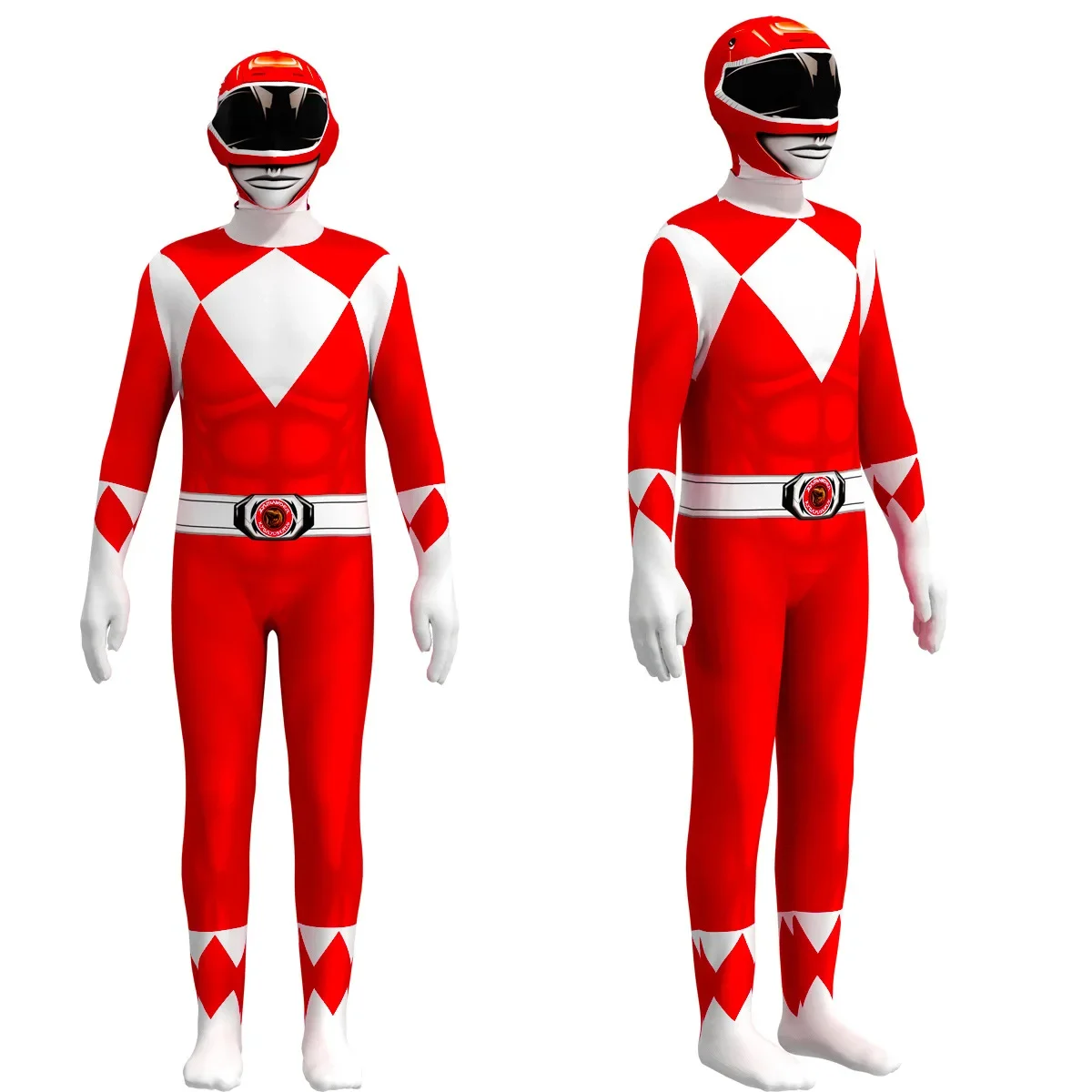 Power Samurai Sentai Shinkenger Rangers Kostüm Erwachsene Kinder Superheld Cosplay Halloween Geburtstag Party Overall Zentai Anzug