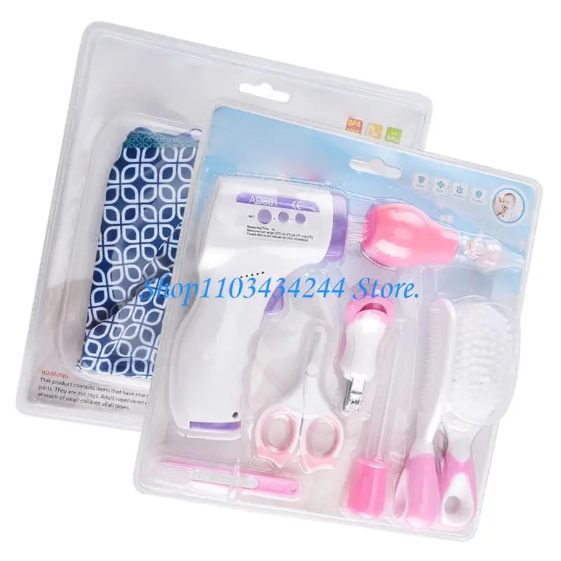 Newborns Baby Nursing Stainless Steel Scissors Comb Brush Shower Gift Set