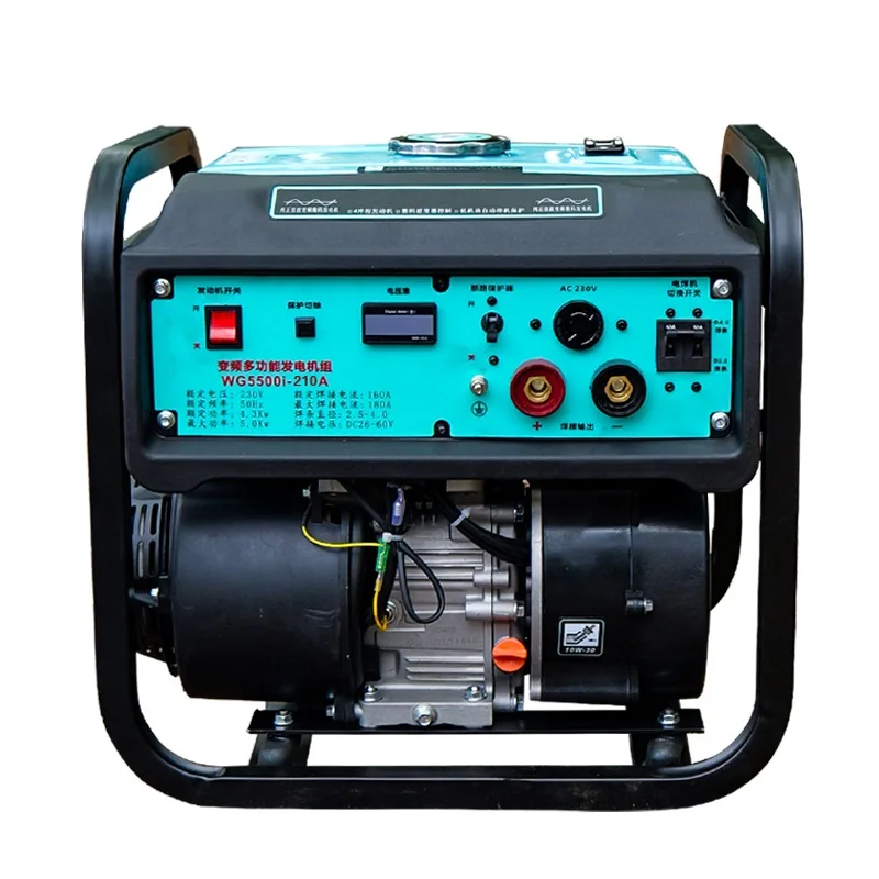 Fuel Generator and Welding Dual-purpose Machine AC 220V 210A Can Weld 4.0 Welding Rods