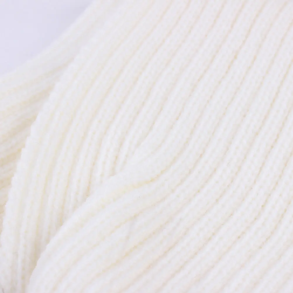 

Детский зимний вязаный шарф из акрила премиум-класса 110x16 см, мягкий, теплый, длинный, с милым дизайном в виде шариков, подарок для мальчиков и девочек