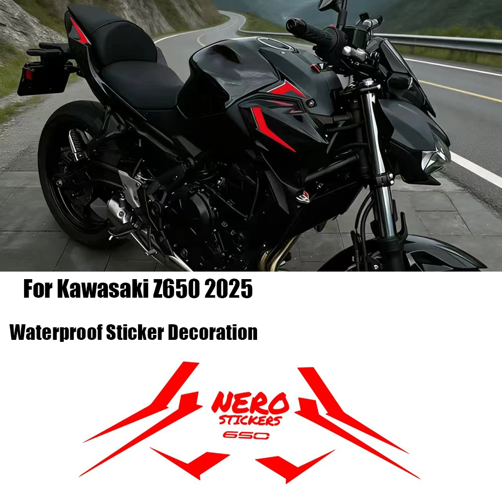 

Z650 Z 650 мотоциклетные боковые декоративные наклейки для Kawasaki Z650 Z 650 2025 водонепроницаемые наклейки, декоративные наклейки с узором