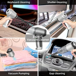 XIMAOEASE Super Suction Multi-functional Wireless Car Vacuum, Suitable for Home, Pet Hair, Travel, Is Your Cleaning Assistant