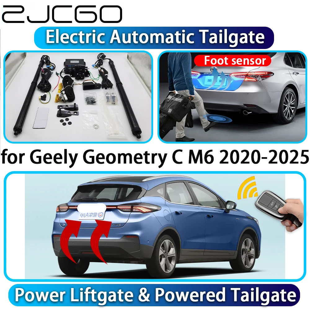 ZJCGO for Geely Geometry C M6 2020-2025 OEM Automatic Power Liftgate Powered Tailgate Intelligent System Trunk Lift Control Kit