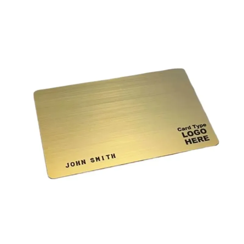 Customized High-end Frosted Metal Membership Card   Vip Member Metal Business Card