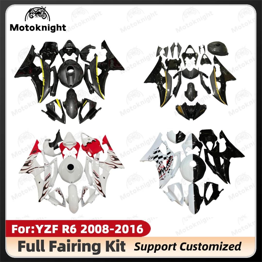 

Fit for YAMAHA YZF-600 R6 2008 2009 2010 2011 2012 2013 2014 2015 2016 Fairings 08 09 10 11 12 13 YZF R6 kit bodywork zxmt