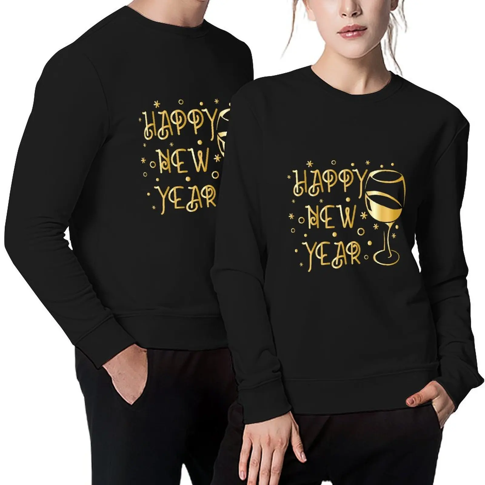 

Happy New Year , New Year Crossover Party Pullover tracksuit korean style clothes tracksuits sweatshirts