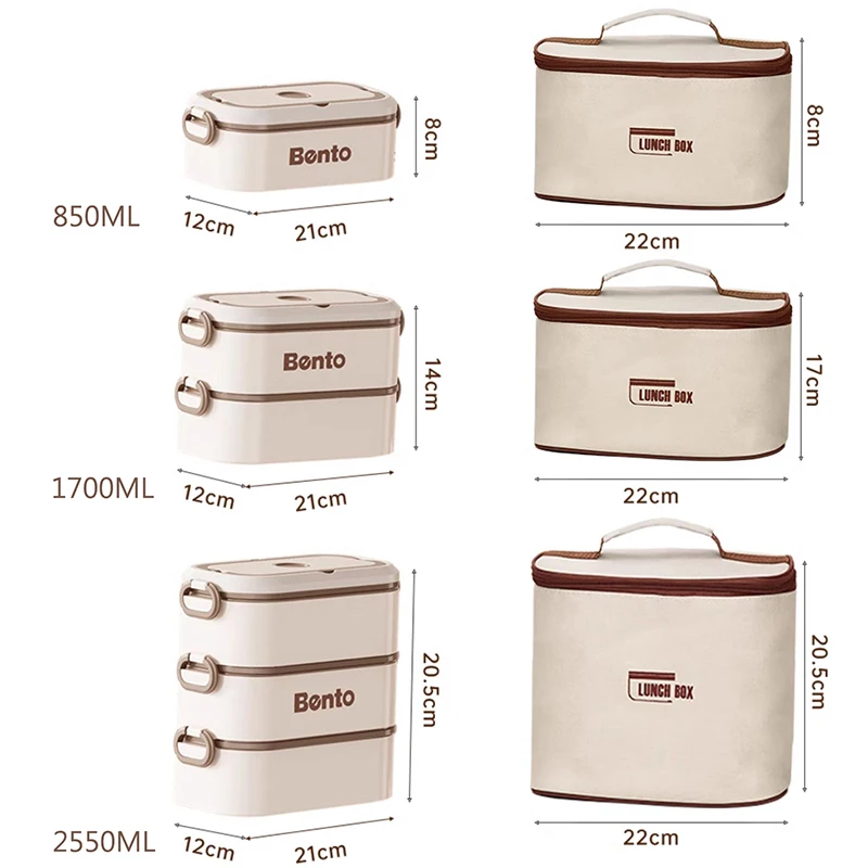 Lunch Box in acciaio inossidabile 316 per bambini adulto 1-3 strati rettangolo Bento Box campeggio all\'aperto contenitore per alimenti isolante a