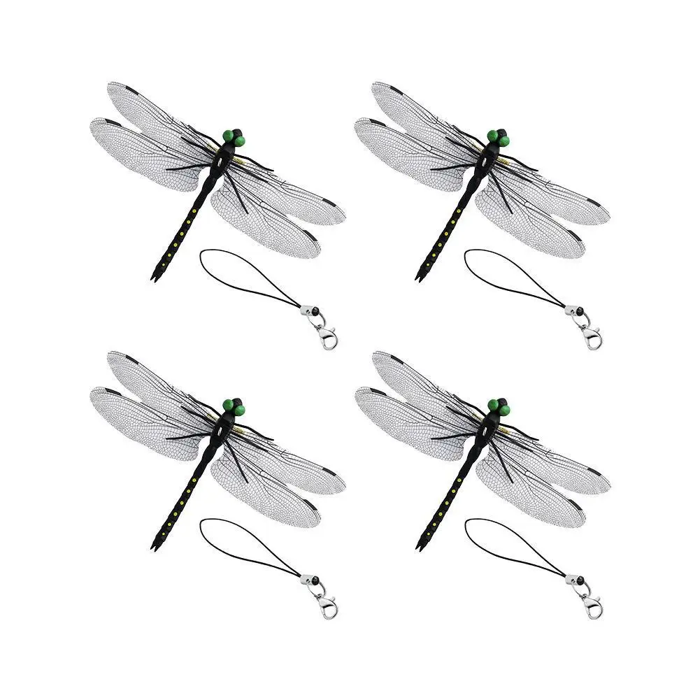 Outdoor Mosquito Repellent Simulation Stick Dragonfly Rope Dragonfly Repellent Artifact Dragonfly Stakes Yard Plant Lawn Decor ﻿
