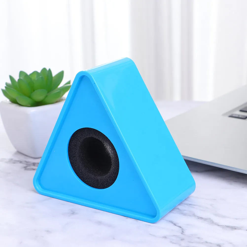 2Pcs Portable Triangle Shaped ABS Microphone Station Logo Flag for Professional Interview Mic Customizable PVC Engraved Or