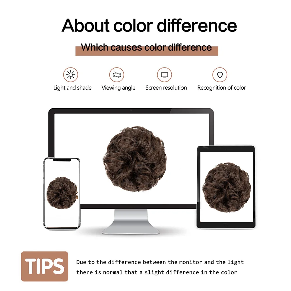 Synthetische unordentliche Brötchen Haarteil lockige gewellte Haar Brötchen Haar gummis Verlängerungen zerzaust Hochs teck frisur Haar teile für Frauen