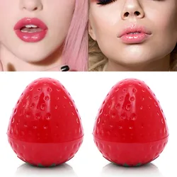 Red Strawberry Shaped Lip Balm Moisturizer Nutritious Lips Sweet Tast Lip Balm Color Lipstick Lipgloss Lip Stain