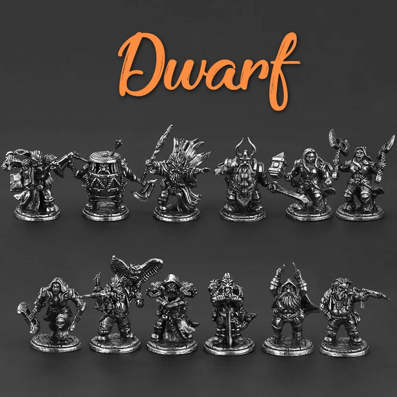 

В наличии: Металлическая миниатюрная фигурка гнома-солдата из серии Alloy Craft, модель для настольных игр, украшение для автомобиля, игрушка, подарок