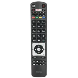 For RC5118 Telefunken-Smart-TV-Remote-Control-Replacement With Netflix YouTube Buttons, For Telefunken Smart TV LF43FZ20