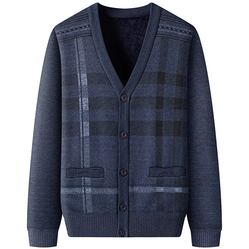 

Мужской повседневный трикотаж с V-Ne Fce-Lined Jaet, осень-зима, новая молодежная облегающая верхняя одежда Faion Ci Sle Long Sve