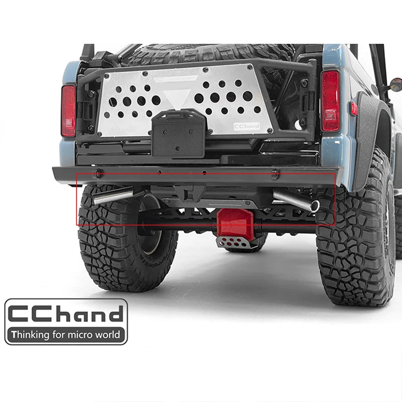 Zestaw metalowych rur wydechowych zbiornika oleju do samochodu terenowego 1/10 AXIAL SCX10 III RC Realistyczne akcesoria do modyfikacji podwozia