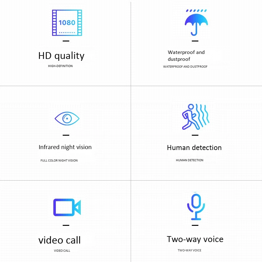 ABFN-камера безопасности с низким энергопотреблением, 100% беспроводная сеть, облачное хранилище ночного видения с аккумулятором, для домашнего офиса