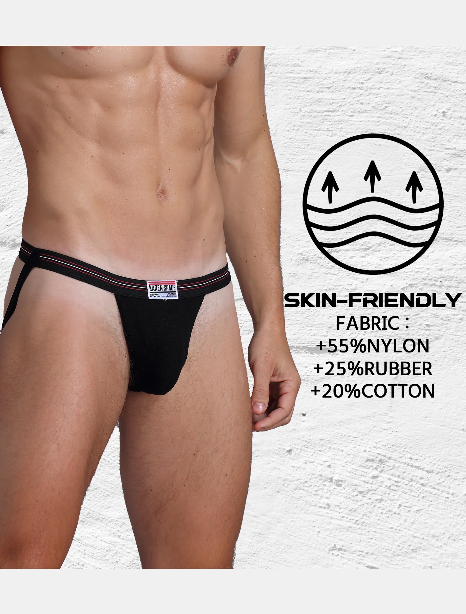 Men's Sexy Jockstrap Underwear Cotton Thongs with Mesh Pouch Briefs Gay Slip Homme Srting - Comfortable Men's Sexy Innerwear - view 6