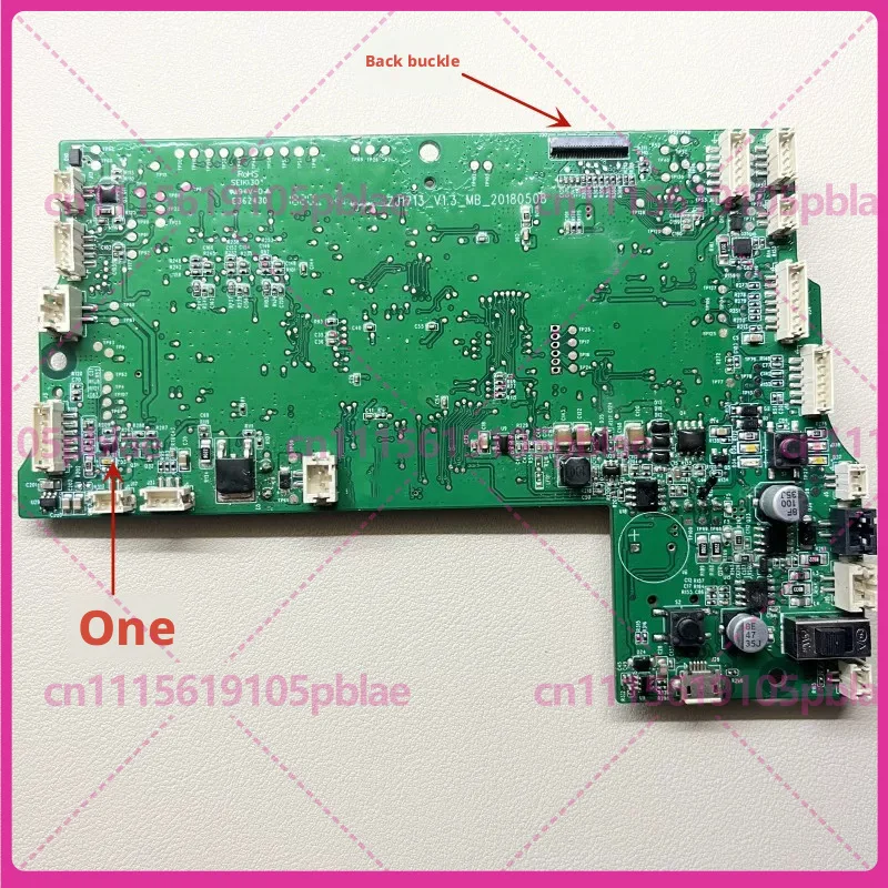 Used for ECOVACS DEEBOT DJ35 Core Mainboard Power Charging Board With Yellow & Blue Flex Cable DJ35-WR Full Series Vacuum