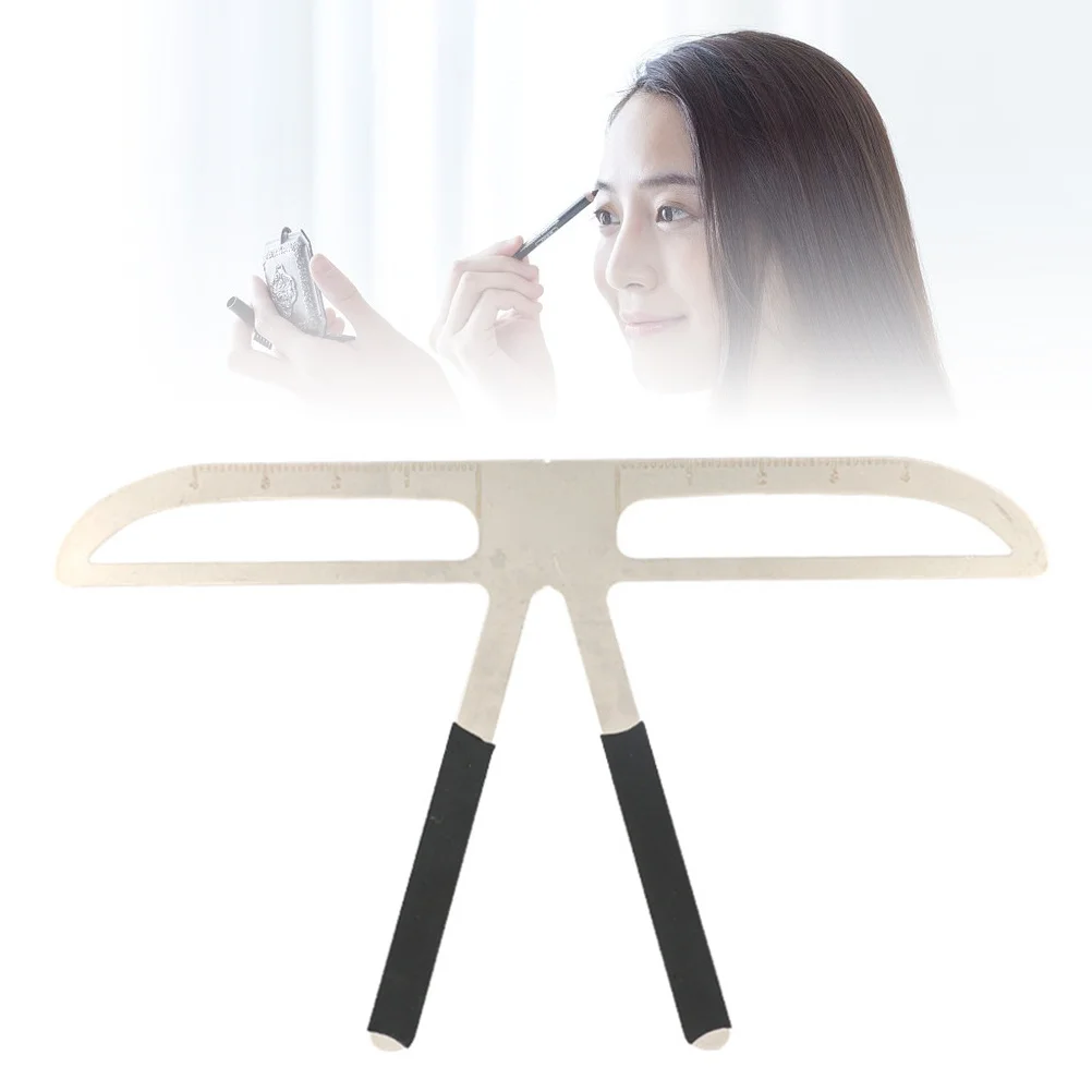 Professionele wenkbrauwstencil-liniaal Herbruikbare driepuntsbalanspositioneringsset voor symmetrische natuurlijke wenkbrauwen Gemakkelijke make-up
