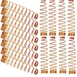 90Pcs Copper Springs Tiny Compression Springs For Home Repairs Mechanical Spring Metal Kit Small Tension Spring
