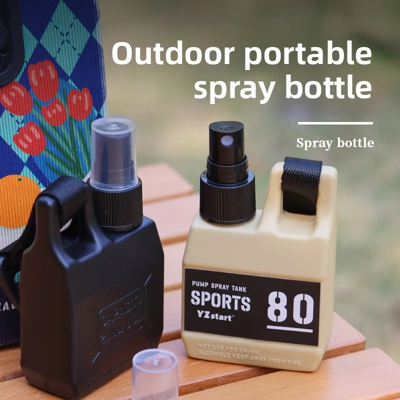 

80ml Travel Press Spray Bottle, Refillable Empty Mist Vial, Portable Dispenser for Alcohol Sanitizer, Outdoor Camping Daily Use