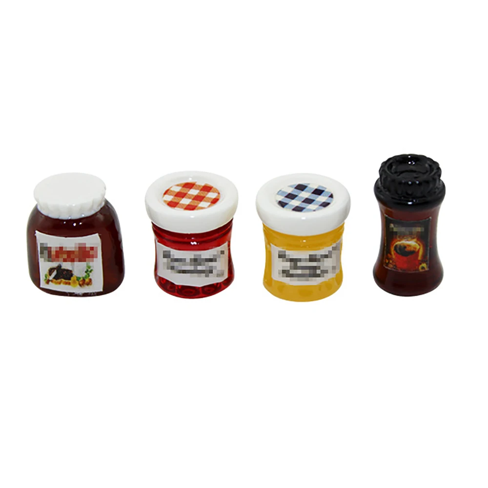 1/12 кукольный домик, миниатюрный Nutella, джем, кофе, мини-кухонная бутылка для еды, приправ, игрушка, аксессуары для кукольного дома, декоративная наклейка «сделай сам»