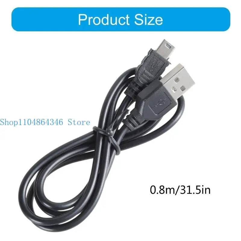 5ASD USB 2.0 MALE A ถึง MINI B 5-PIN CABLE