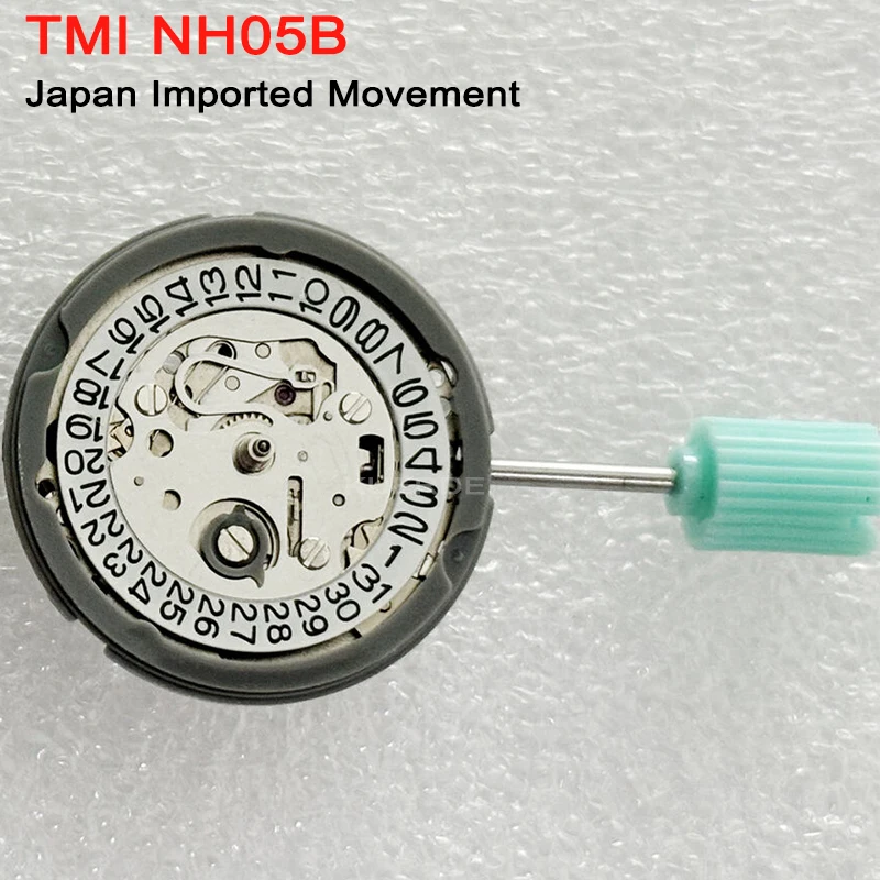 

New Japan NH05 High Accuracy Lady Watch Automatic Mechanical Movement 21 Jewels Watch Parts Date Crown at 3 O'clock, 3 Hands