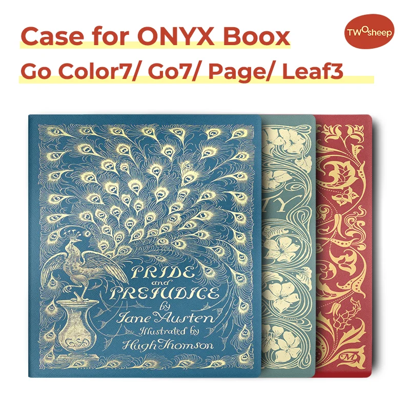 

Чехол Twosheep для Boox Go7 Go Color7 GenII Page Leaf3 Leaf3c, 7-дюймовый магнитный чехол с автоматическим режимом сна и предубеждения, стиль книги