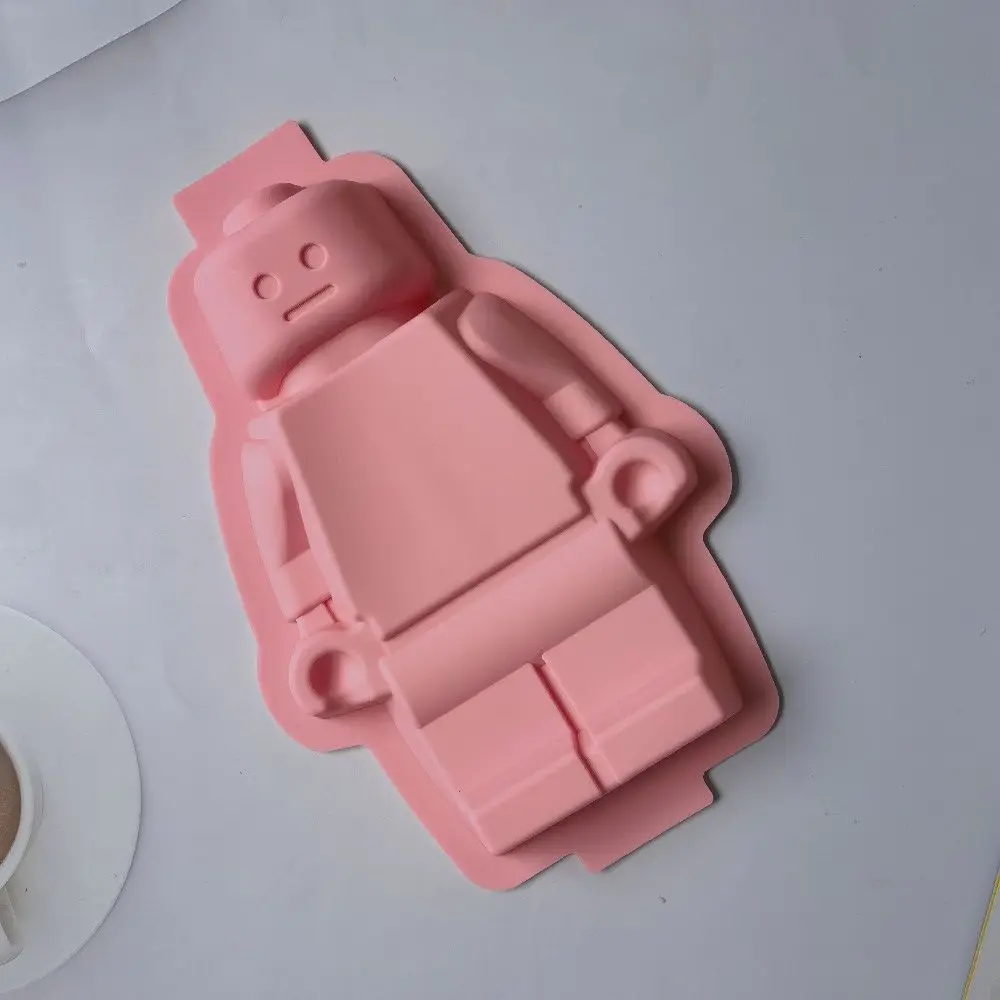 Super Big Robot Silicone Mold Cake  DIY Fondant  Tools Ice   Baking Pan  Tray Cheese Bread Mould