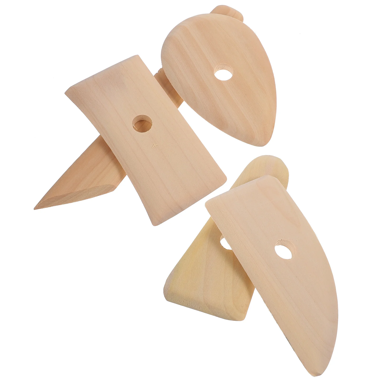 5 Pcs Pottery Tool Kit Clay Tools Sculpting Sculpture Model Log Ceramics Polymer Scrapers Carving