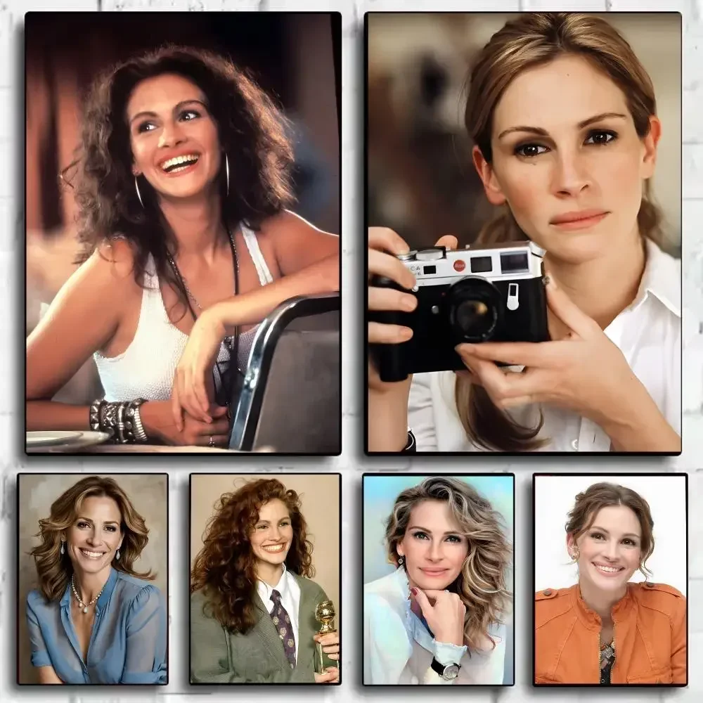 J-Julia R-Roberts Poster Stickers HD Waterproof Painting Wall Art For Bedroom Living Room Home Decor Decoration Gift