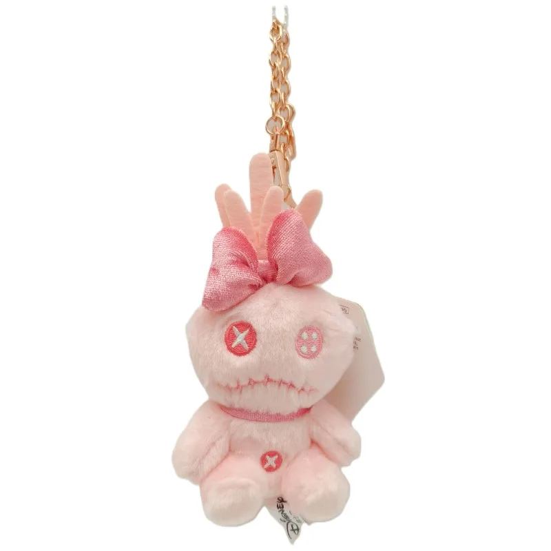 Disney strawberry bear doll Stitch doll plush toy Mickey pendant backpack pendant keychain