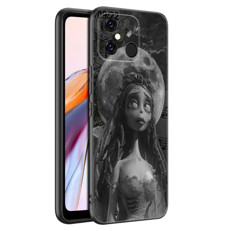 The Corpse Bride Black Phone Case For Xiaomi Redmi 11 Prime 11A 12C 13C A1 A2 Plus 12 4G 10 5G 8A 9A 10A 9C 10C 9i 12R Note 9T