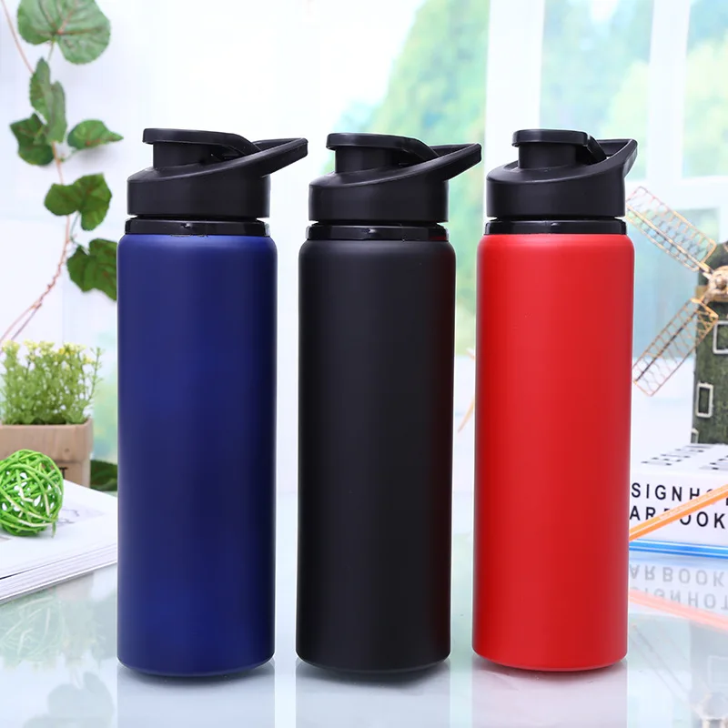 1PC Stainless Steel Sport Water Bottle Metal Aluminum With Handle fof Gym Bike Sports Water Bottles High Quality Business Gifts