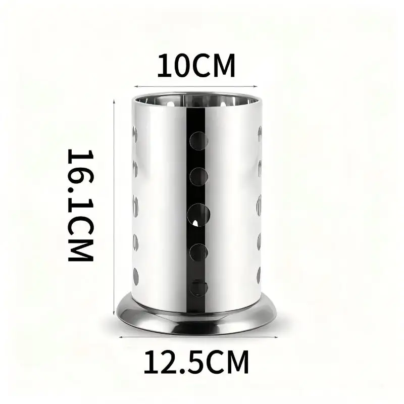 1PC Stainless Steel Chopstick Storage Rack Shelf Basket Knife Fork Spoon Tableware Organizer Kitchen Cutlery Drain Holder