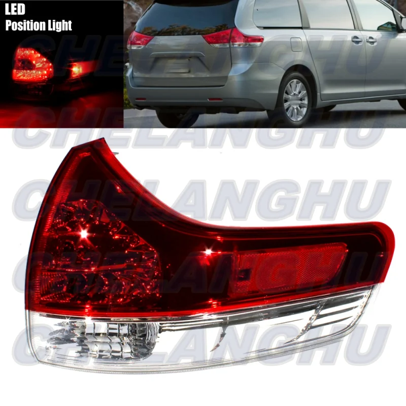 

LED Tail Light For Toyota Sienna 2011 2012 2013 2014 Right Outer Side Rear Lamp Position Light Car accessories 81550-08030